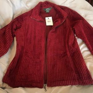 Perfect NWT Woolrich jacket, velvety burgundy